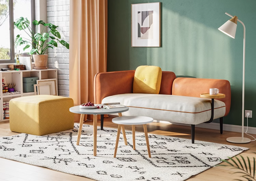 2-Seaters Sofa with Arm – NoLabel Living