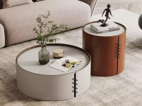 DuoTone Stitched Nesting Coffee Tables