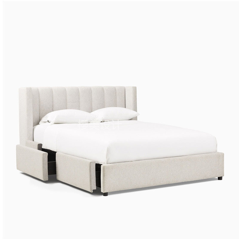 Bed with Storage Drawer